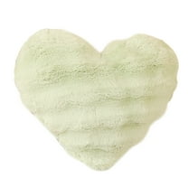 QTBIUQ Home Decoration Gift Throw Heart Plush Decor Anniversary Stuffed for Cushion Pillow Wedding Back Valentines Rose Shaped Valentine's Plush Pillow Green