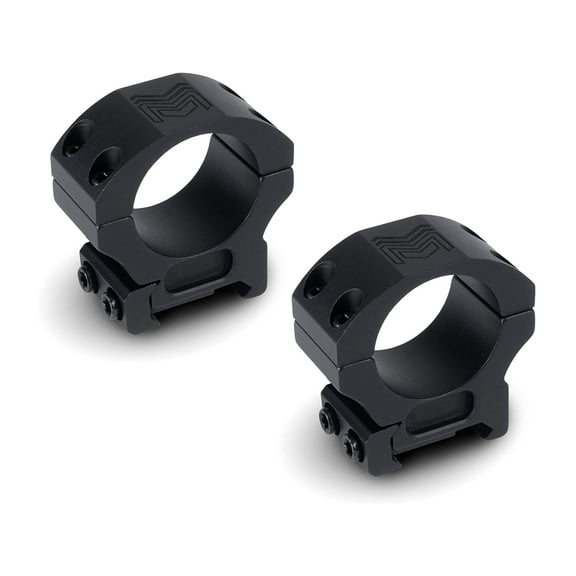 Monstrum 1 inch Precision Picatinny V2 Scope Rings 1.20 in, Black, 1.2 in