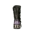 thumbnail image 6 of NEW ROCK M-591-S5 PURPLE FLAME PUNK BOOTS Black Leather Gothic Heavy Biker 43, 6 of 6