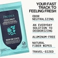 thumbnail image 3 of Pacifica Coconut Underarm Deodorant Odor Neutralizing Wipes 10 Count, 3 of 9