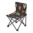 thumbnail image 2 of BZSMCE Camping Chairs Modern Love Struck Pattern Folding chair, 2 of 8