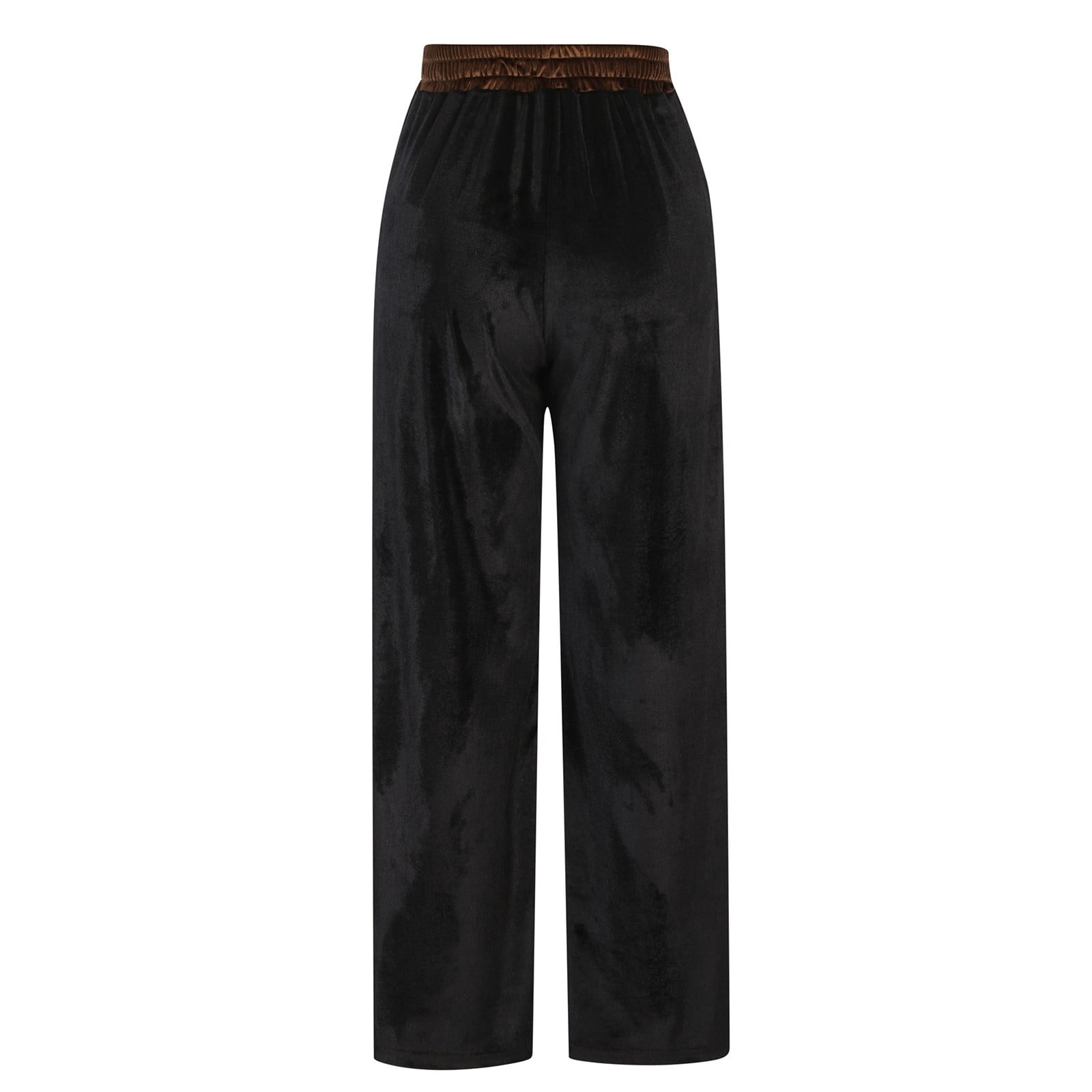 ★ PRENDA★ PRDA VELOUR WIDE PANTS BLACK PRTVSSPT12WC6 cc8528d9-2582-49a4-a999-