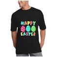 thumbnail image 3 of 2021 Easter Eggs Happy Easter Print Men and Women Loose Plus Size Short Sleeves, 3 of 7