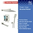 thumbnail image 5 of Rainlex One-Handle 1-Spray Setting Brushed Nickel Bathtub Shower Faucet, 5 of 11