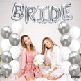 thumbnail image 3 of KatchOn, 23pcs Silver Bride Balloons Set - 16 Inch | Silver & White, for Bachelorette Party Decorations | Bridle Shower | Bride and Latex Balloons | bride Balloon Bachelorette, 3 of 4