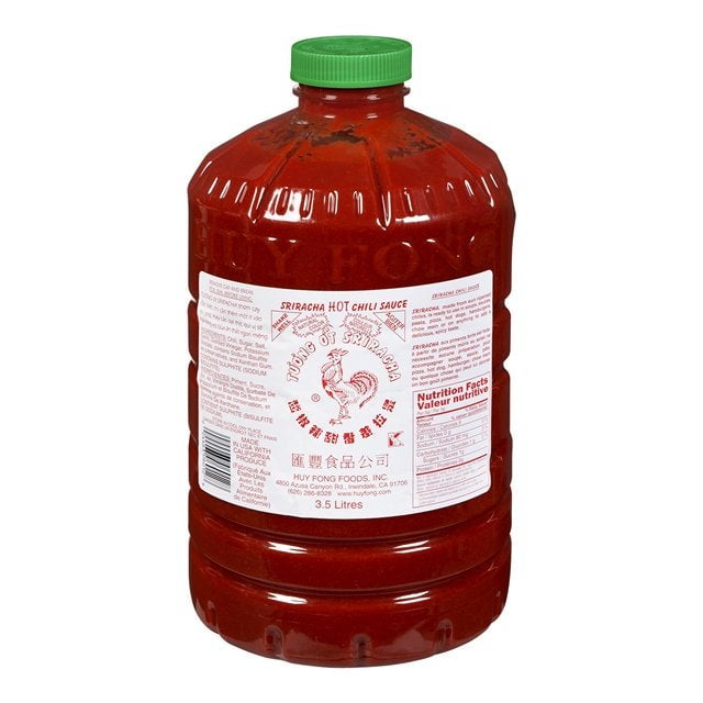 Huy Fong Hot Chili Sriracha Sauce 3.5L/Unit, 1 Unit/Case Walmart Canada