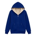 thumbnail image 6 of Mifsaly Womens Sherpa Fleece Lined Jackets Full Zip Hoodies Fall Winter Thermal Daily Going Out Athletic Casual Outfits with Pockets, 6 of 6