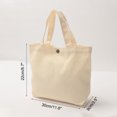 thumbnail image 2 of Unique Bargains Sac Fourre-Tout en Toile avec Poignée Sac à Main Réutilisable Sacs de Magasinage Blanc Lot de 2, 2 of 5