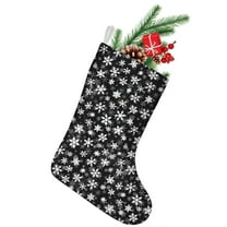 Christmas Stockings,Black Christmas Snowflake Pattern Stockings Christmas,14.8'' Xmas Stockings,Christmas Party Favors,Christmas Party Decorations,Christmas Stockings Personalized