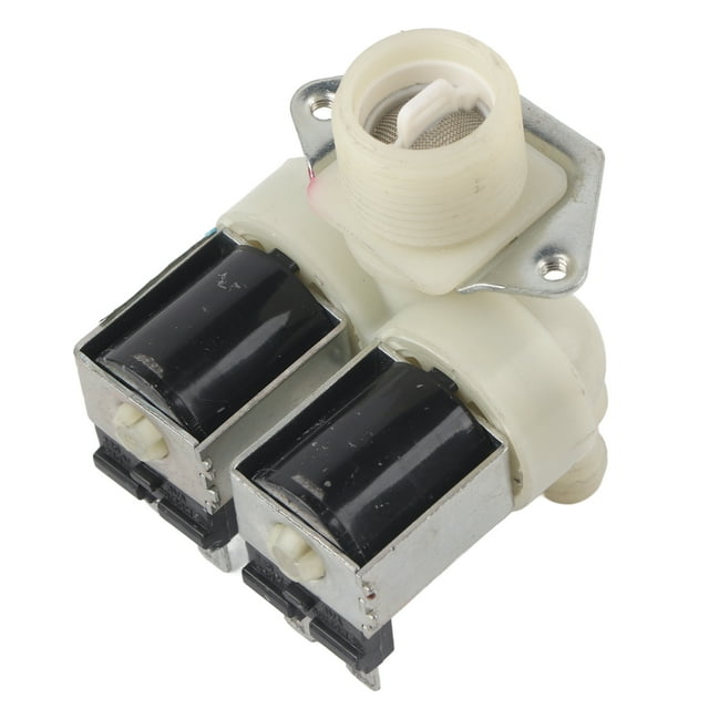Reemplazo de válvula solenoide de entrada de agua para lavadora, válvula de doble cabezal, accesorios para lavadoras, CA 220 V-240 V