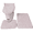 Pink, variant on RLESO Bathroom Accessories, 3D Wrapping Firm Sewing 3 Piece Bath Rug Set, Light Pink