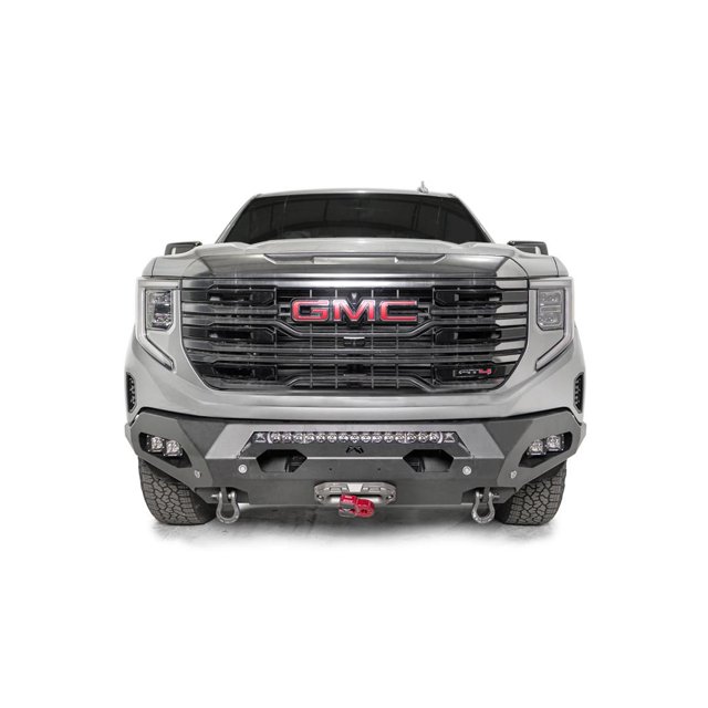 Fab Fours Bumper GS23-X5851-1 Matrix Series; One Piece Design; Direct Fit; Mounting Hardware Included; Without Grille Guard; With Integrated D-Ring Mounts; Powder Coated Matte Black Steel