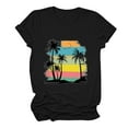 thumbnail image 4 of Raeneomay Oversized T Shirts for Women Fashion CrewNeck Printed Short Sleeve T-Shirt Casual Loose Shirt Tops, 4 of 6