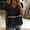 Black, variant on Cotton Womens Blouse V Neck Short Sleeve Casual Fall Top for Women Solid Eyelet Flowy Loose Tops