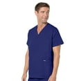 thumbnail image 3 of Landau Essentials Relaxed Fit 5-Pocket V-Neck Scrub Top for Men 7489, 3 of 8