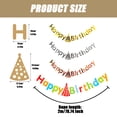 thumbnail image 3 of Baohd Hot gold and silver colored hat, birthday letter banner, 3 of 9