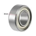 thumbnail image 3 of MR115ZZ Deep Groove Ball Bearing, 5x11x4mm Double Shielded ABEC-1 Bearings 2-Pack, 3 of 4