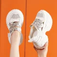 thumbnail image 7 of Chunky Sneakers for Women Fashion Platform White Leather Casual Dad Shoes, 7 of 7