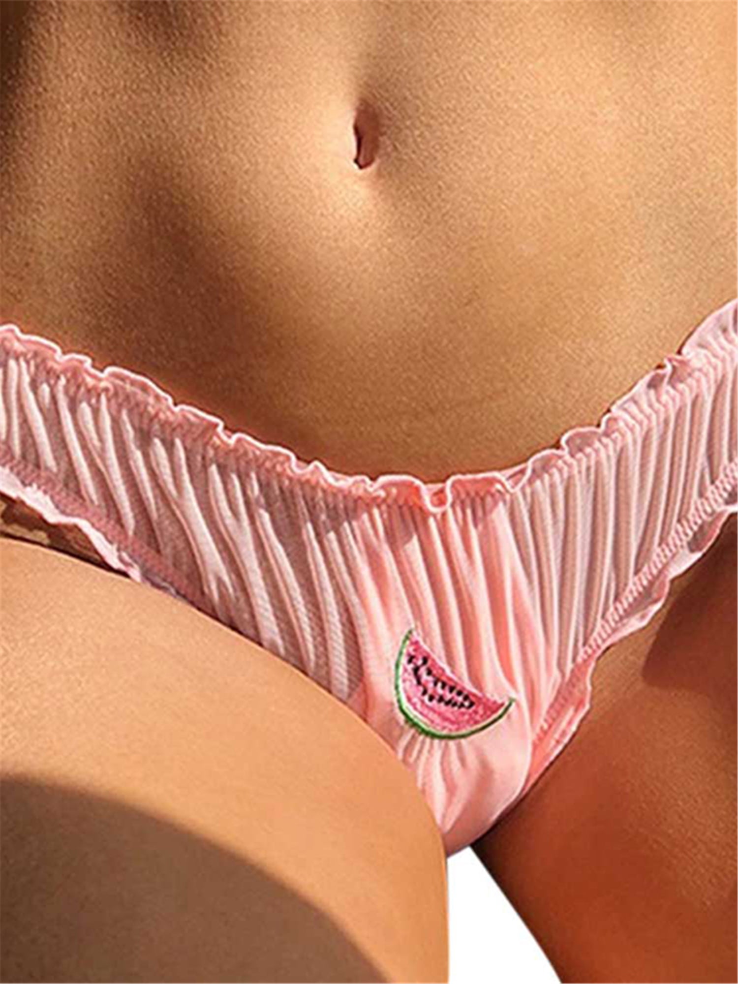 Womens Briefs Mesh Sheer Lip Printed Lingerie Underwear Panties Thongs  Knickers