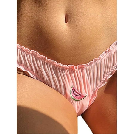 

LAPA Women Sexy Printed Sheer Panties Thongs Underwear Briefs