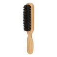 thumbnail image 2 of Brocha de afeitar con mango de bambú para hombre, peine de cerdas suaves para barba, herramienta de limpieza para peluquería L, 2 of 14