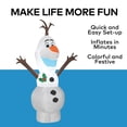 thumbnail image 3 of Gemmy Inflatable Frozen Olaf LED Lighted Yard Decoration - 48 in x 21 in, 3 of 3