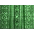 thumbnail image 1 of Ahgly Company Indoor Rectangle Abstract Emerald Green Contemporary Area Rugs, 4' x 6', 1 of 4