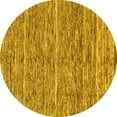 thumbnail image 1 of Ahgly Company Indoor Round Abstract Yellow Modern Area Rugs, 5' Round, 1 of 4