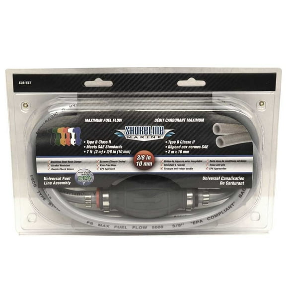 Shoreline Boat Fuel Gas Line SL91567 | Mercury BRP 7 Ft x 3/8" Type B