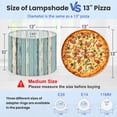 thumbnail image 2 of Linen Drum Lampshades Blue Distressed Wood Grain Vertical Wood Grain Distressed 13"x13"x10" Light Shade for Table Lamps Floor Lamps Drum Lamp Shades Lampshade Replacement Assembly Required, 2 of 8
