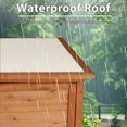 thumbnail image 4 of YTGLEN Extra Large 60" Outdoor Storage Cabinet - Weatherproof Wood w/ Lock, 4 Vented Doors & Shelves for Garden Tools, Patio Furniture, Pool Supplies, 4 of 6