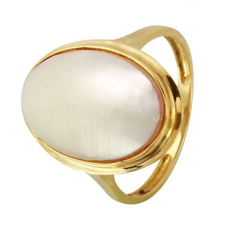 Foreli 16x11.5MM Mother of pearl 14K Yellow Gold Ring