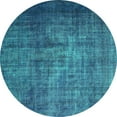 thumbnail image 1 of Ahgly Company Machine Washable Indoor Round Persian Turquoise Blue Bohemian Area Rugs, 3' Round, 1 of 4