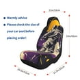 thumbnail image 5 of Pofeuu Astronaut Floating purple Space Print Automotive Car Seat Covers Flat Cloth Full Set Seat Covers,Car Seat Covers front seats for Cars Trucks and SUVs-2 PCS, 5 of 9