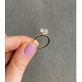 thumbnail image 3 of solitaire jewels 3CT Round Moissanite Engagement Ring For Women With Pave Diamond Shank, 14K White Gold, 3 of 4