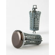 Drain Buddy Sink Drain Stopper in Oil Rubbed Bronze Finish with Hair Catcher Basket