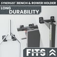 thumbnail image 2 of Synergee Weight Bench or Rower Wall Rack - Durable Steel Construction, Space-Saving Wall-Mounted Holder for Home Gym & Fitness Equipment, Easy Installation., 2 of 6