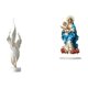 thumbnail image 1 of Escultura de pluma acrílica, estatua moderna de resina, colección de arte, artesanía, adorno de escritorio, figura decorativa única para vacaciones, o, 1 of 8