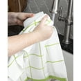 thumbnail image 4 of T-fal Solid and Check Parquet Kitchen Towel, Six Pack, Green, 4 of 7