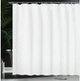 thumbnail image 3 of Ambesonne Damask Grey Shower Curtain, Abstract Floral Lattice, 69"Wx75"L, Pale Grey and White, 3 of 4