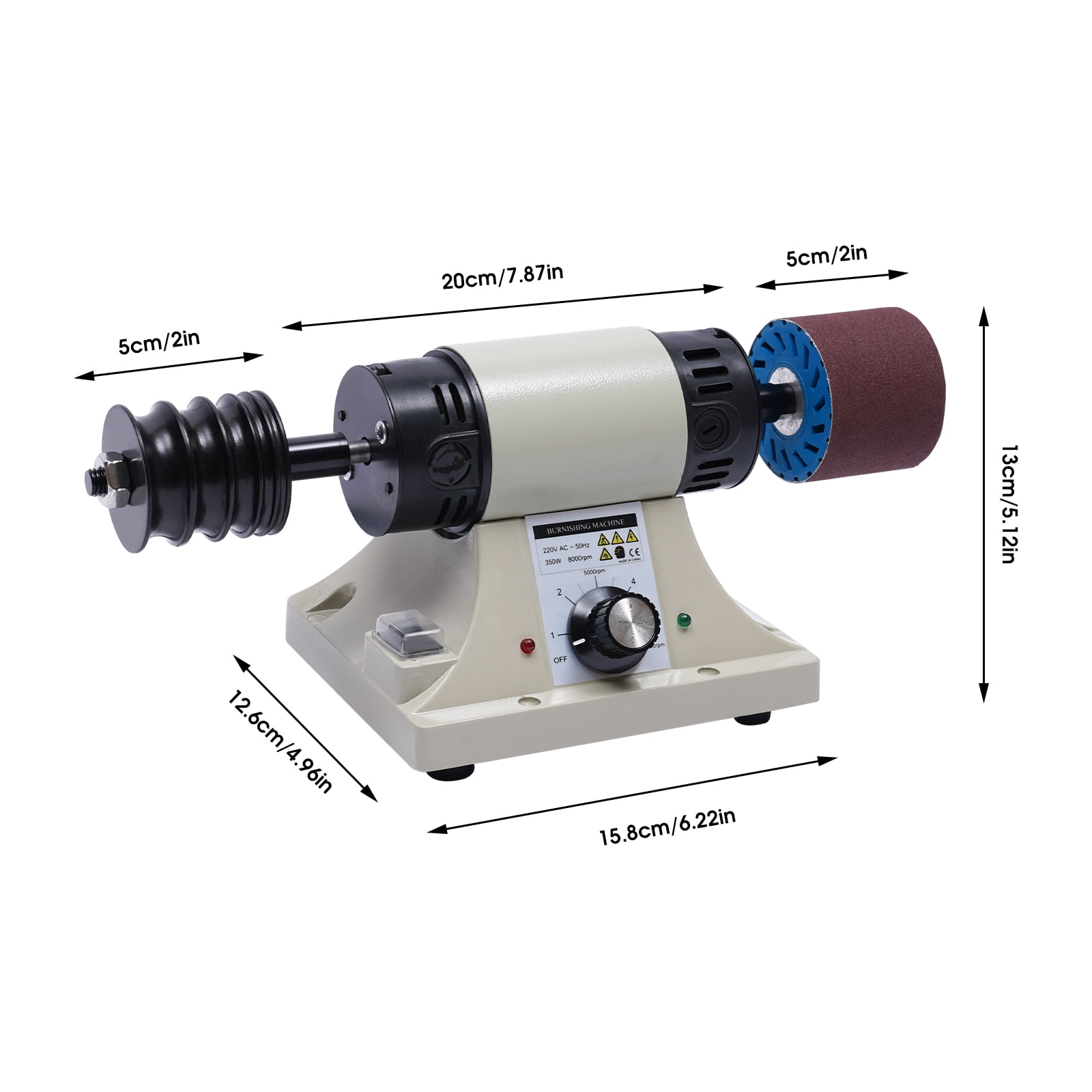 3 Kg Electric Leather Burnishing Machine Edge Grinding Edge Polishing 8000RPM 350 for Leather Products