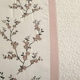 thumbnail image 2 of Chezmoi Collection Linnea 7-Piece Luxury Blush Cherry Blossom Floral Embroidery Bedding Comforter Set, California King, 2 of 8