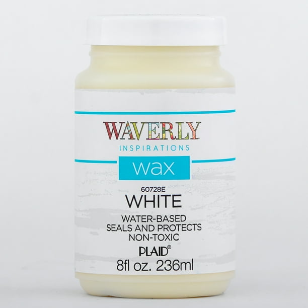 Waverly Inspirations 60728E Chalk Paint Wax, Ultra Matte Finish, White, 8 fl oz