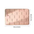 thumbnail image 3 of Bathroom Water-Absorbent Door Mat, Dry Entry Mat, Non-Slip Shower Rug, Water Absorbent Floor Mat, Solid Color, For Toilet Washroom, Machine Washable, Soft, 3 of 6