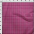 thumbnail image 3 of oneOone Cotton Poplin Twill Fuschia Pink Fabric Stripe Block Diy Clothing Quilting Fabric Print Fabric By Yard 56 Inch Wide, 3 of 4