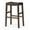 Weathered Brown, variant on Maven Lane 31" Emerson Bar Height Stool - Weathered Brown Wood Finish & Marksman Saddle Vegan Leather Bar Stools - Artisan Backless Design Brings Rustic Elegance to Your Kitchen, Dining Area