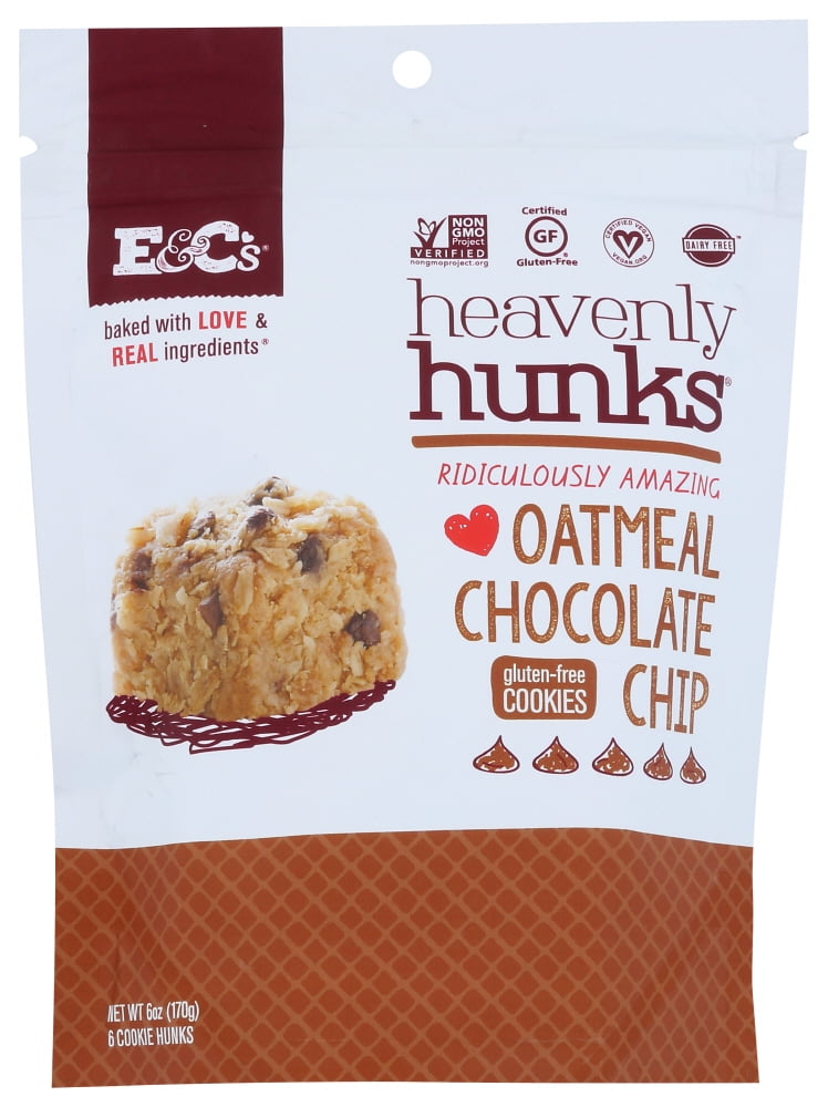 Heavenly Hunks Cookie Oatmeal Chocolate Chip, 6 Oz (6 Pack)