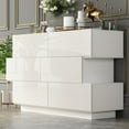 thumbnail image 5 of KULAGAGA 6 Drawer Dresser, White Dresser Chest of Drawers for Bedroom Living Room, 5 of 7