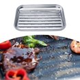 thumbnail image 5 of Mosiee Grill Tray Bbq Plate Rustproof Safe Silver 280G 34X 24X 3 Cm Barbecook, 5 of 5