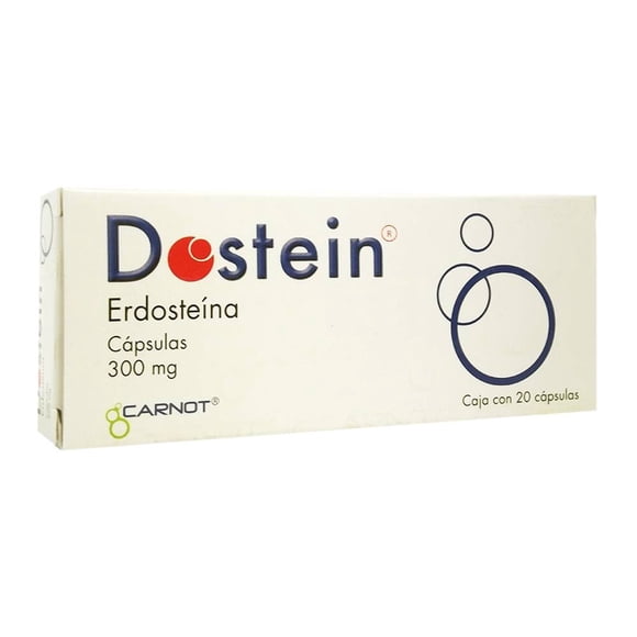 Erdosteína Dostein 300 mg 20 cápsulas